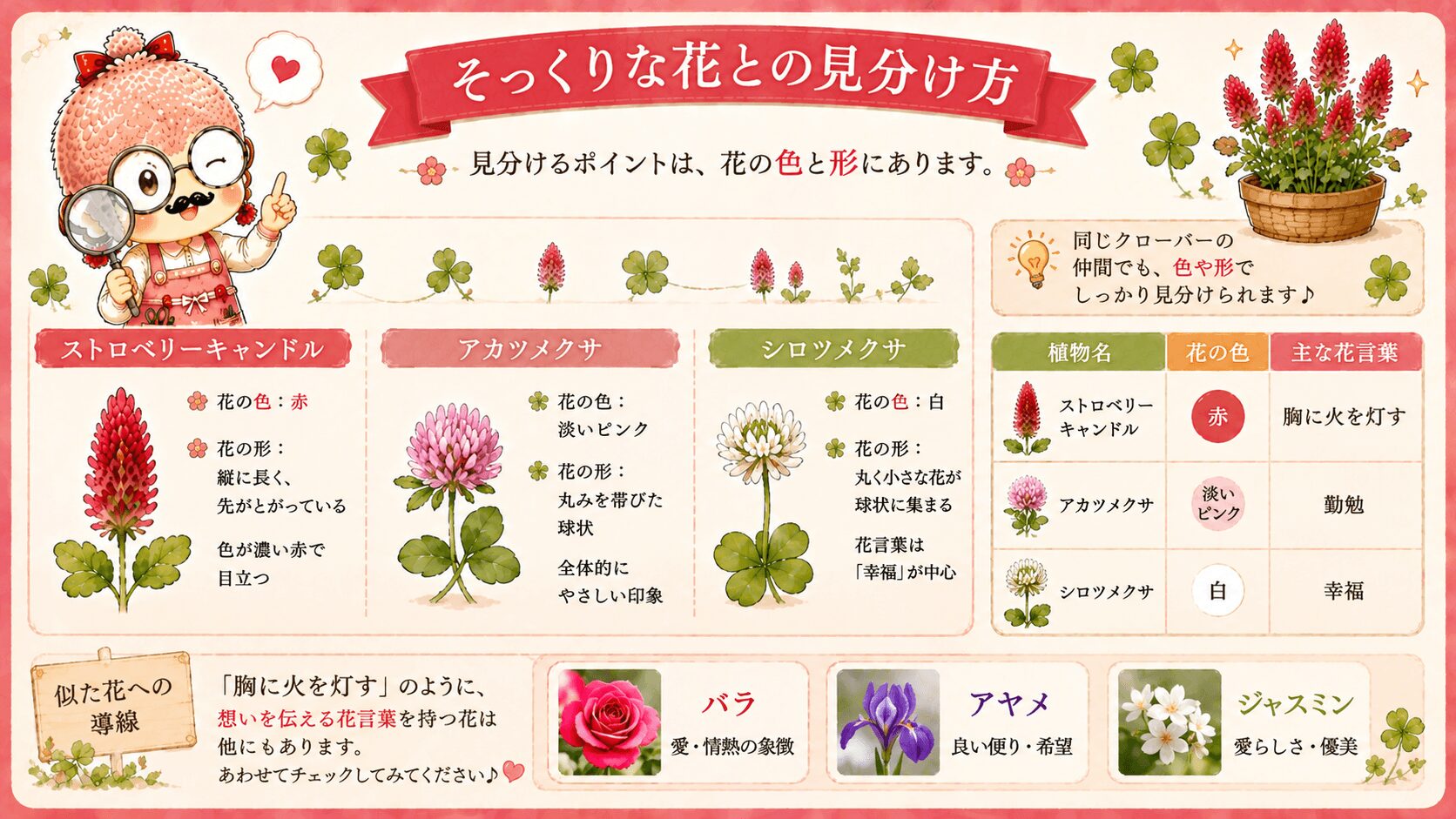 ストロベリーキャンドルに関連する花