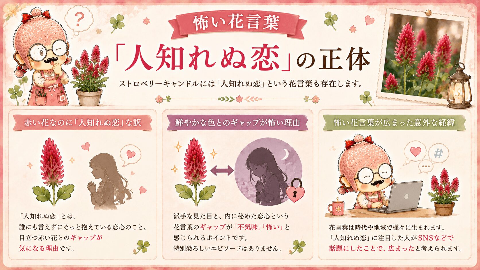ストロベリーキャンドルの怖い花言葉