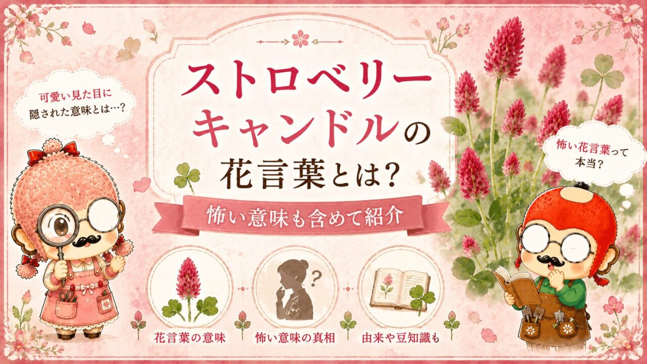 ストロベリーキャンドルの花言葉とは？怖い意味も含めて紹介