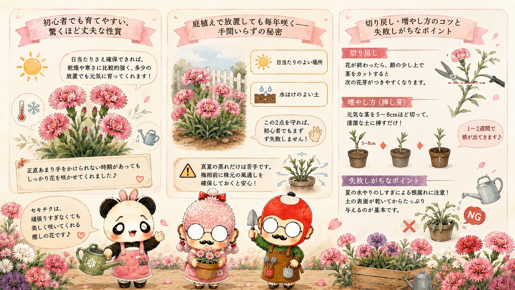 セキチクとガーデニング