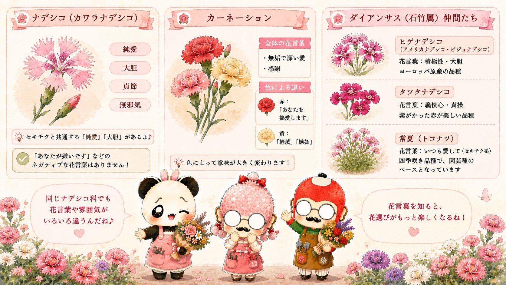セキチクの花言葉に関連する花