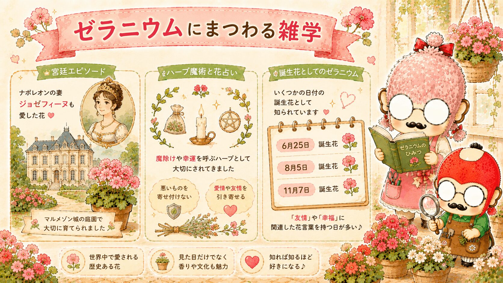 ゼラニウムにまつわる雑学