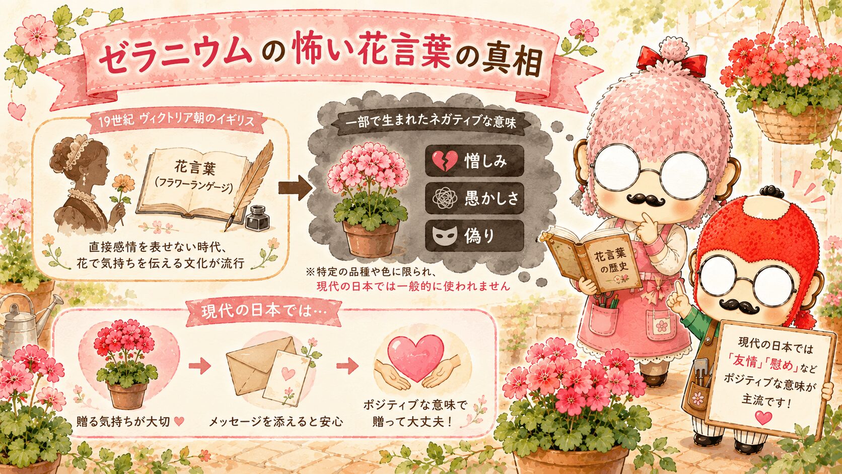 ゼラニウムの怖い花言葉とは