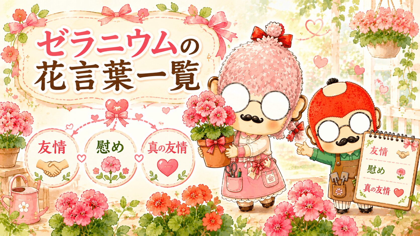 ゼラニウムの花言葉一覧
