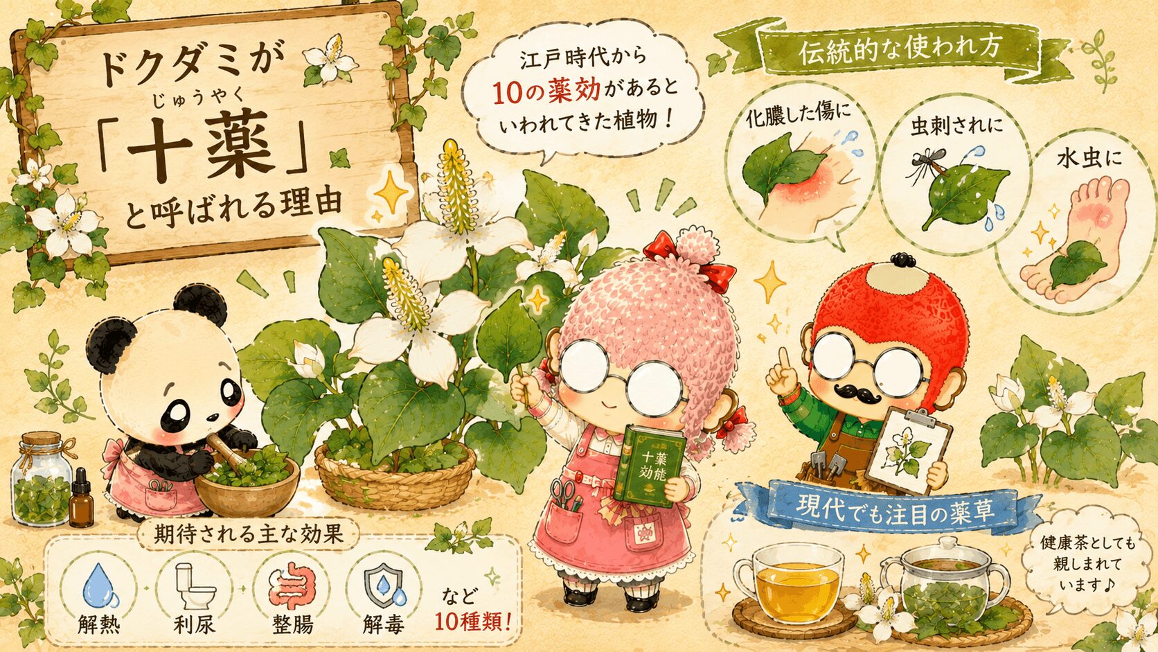 ドクダミが十薬と呼ばれる理由