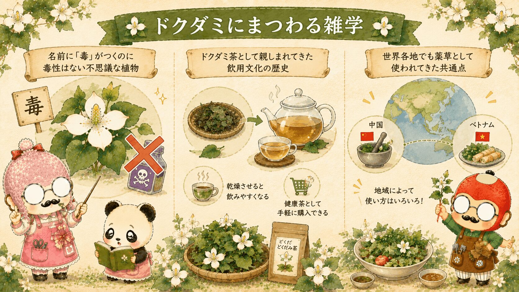 ドクダミにまつわる雑学