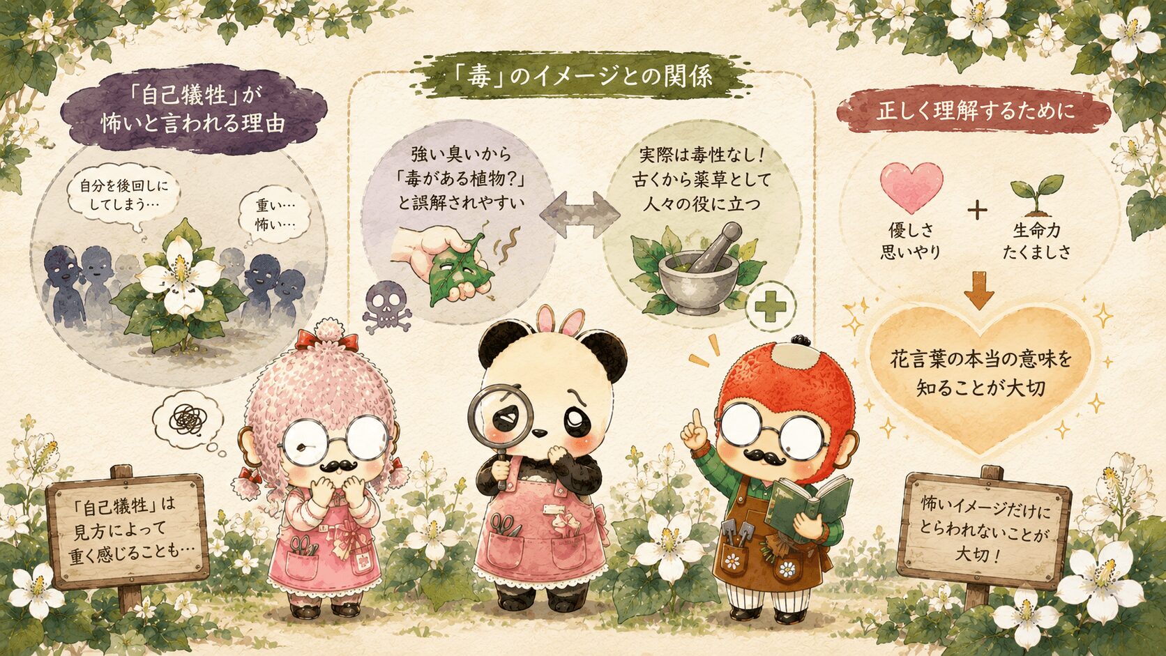 ドクダミの怖い花言葉とは