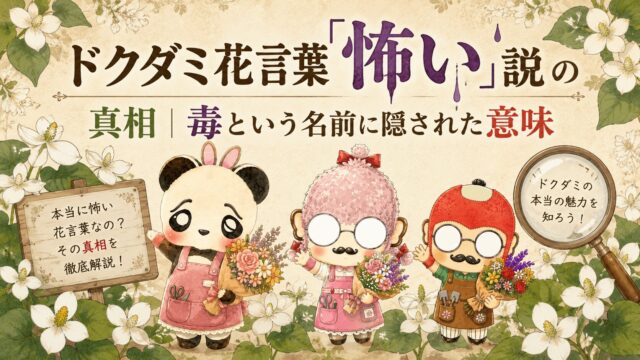 ドクダミの花言葉「怖い」説の真相│毒という名前に隠された意味