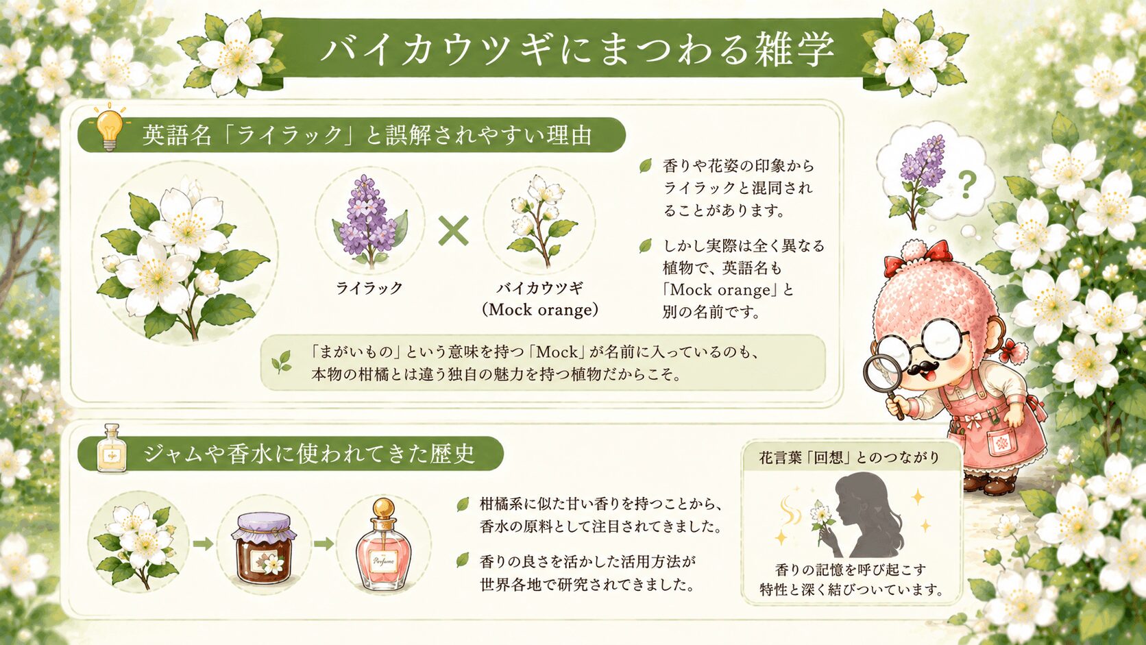 バイカウツギにまつわる雑学