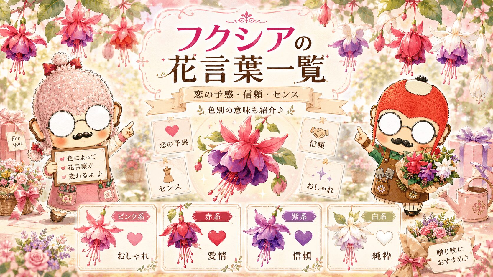 フクシアの花言葉一覧