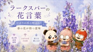 ラークスパーの花言葉│ひばりの爪と呼ばれる春の花が持つ意味