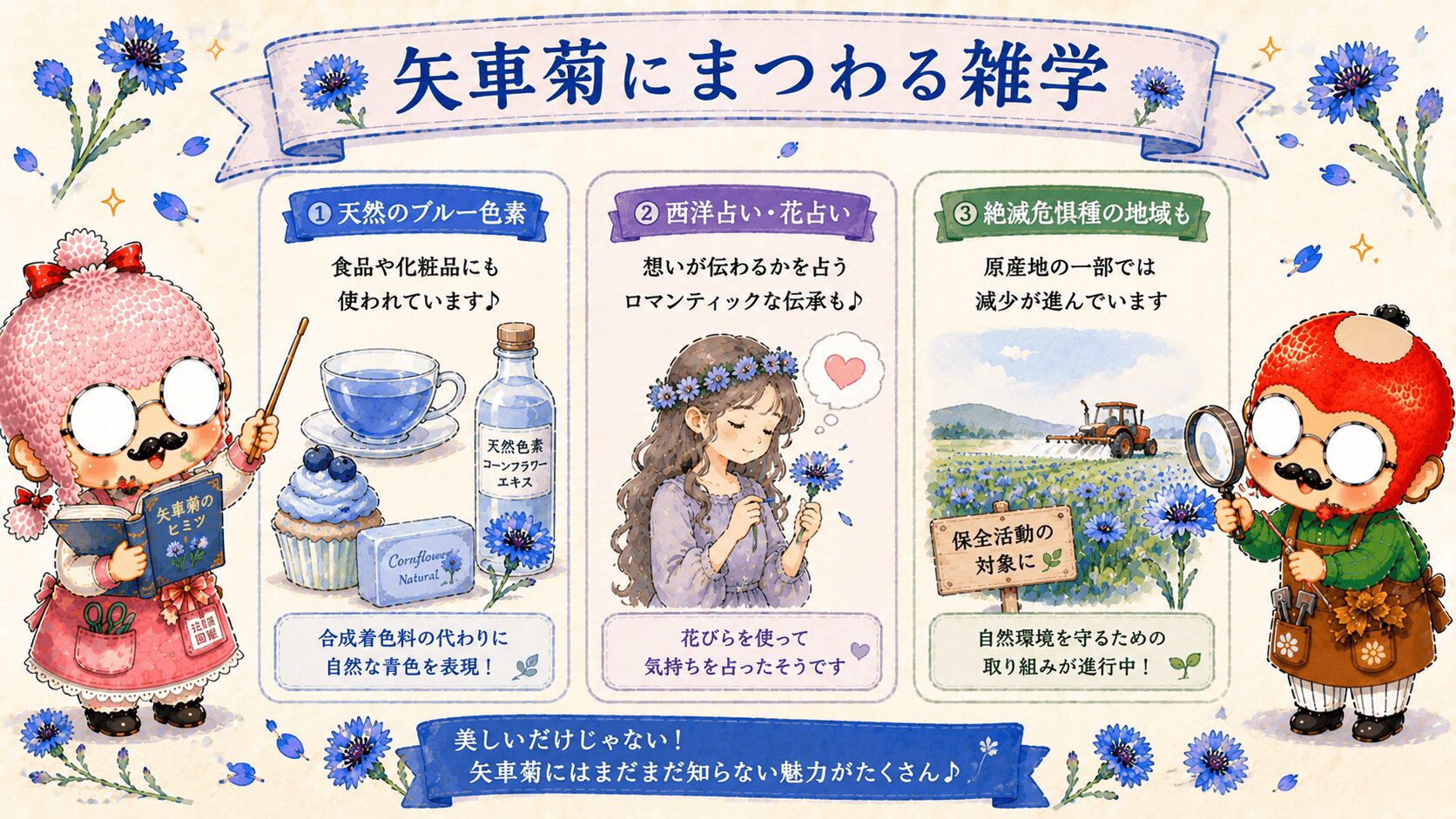 矢車菊にまつわる雑学
