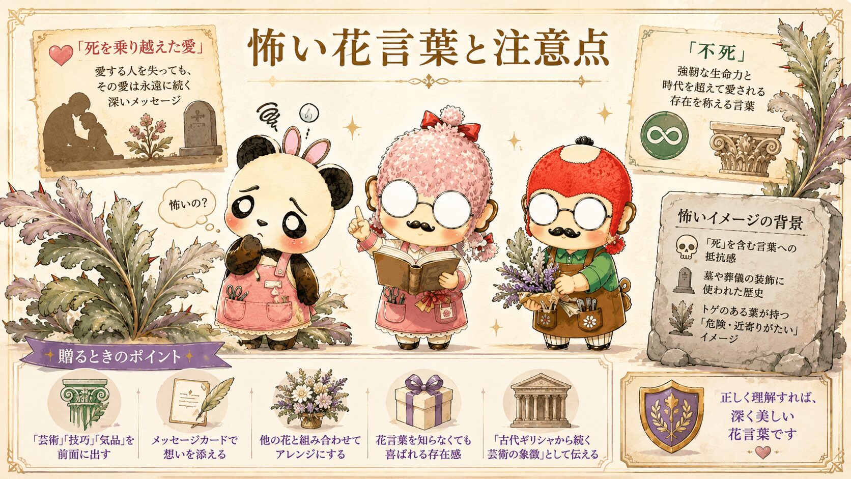 アカンサスの怖い花言葉