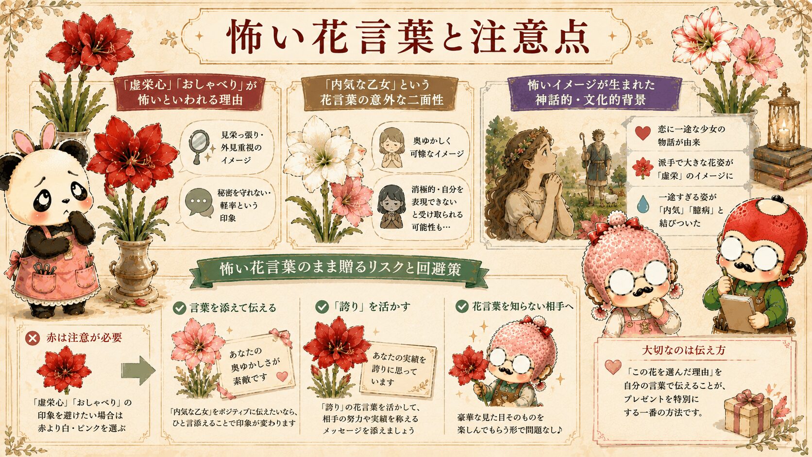 アマリリスの怖い花言葉