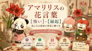 アマリリスの花言葉【怖い・縁起】気になる意味の背景と贈り方
