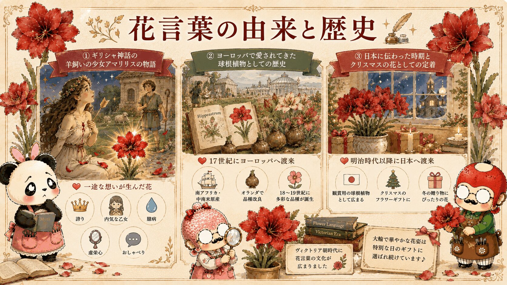 アマリリスの花言葉の由来