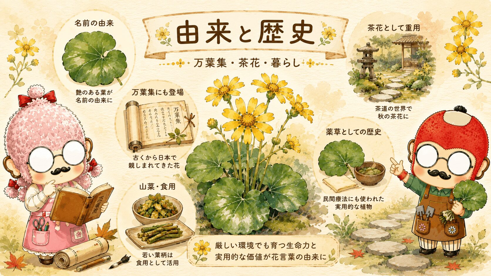 ツワブキの花言葉の由来