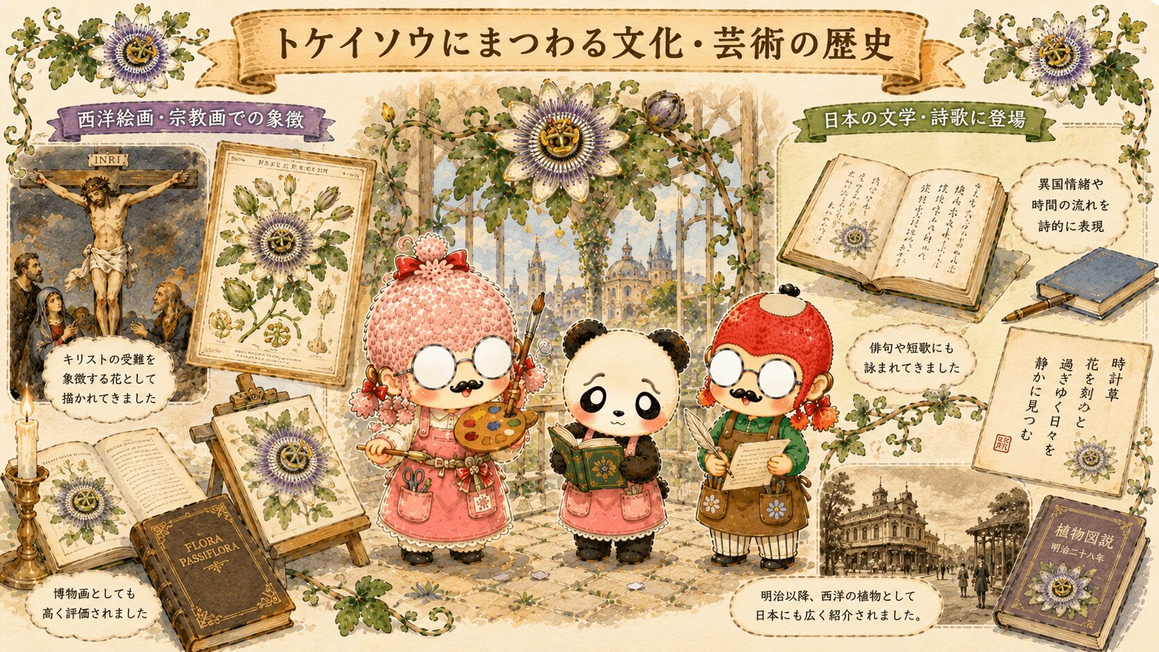 トケイソウにまつわる文化と芸術