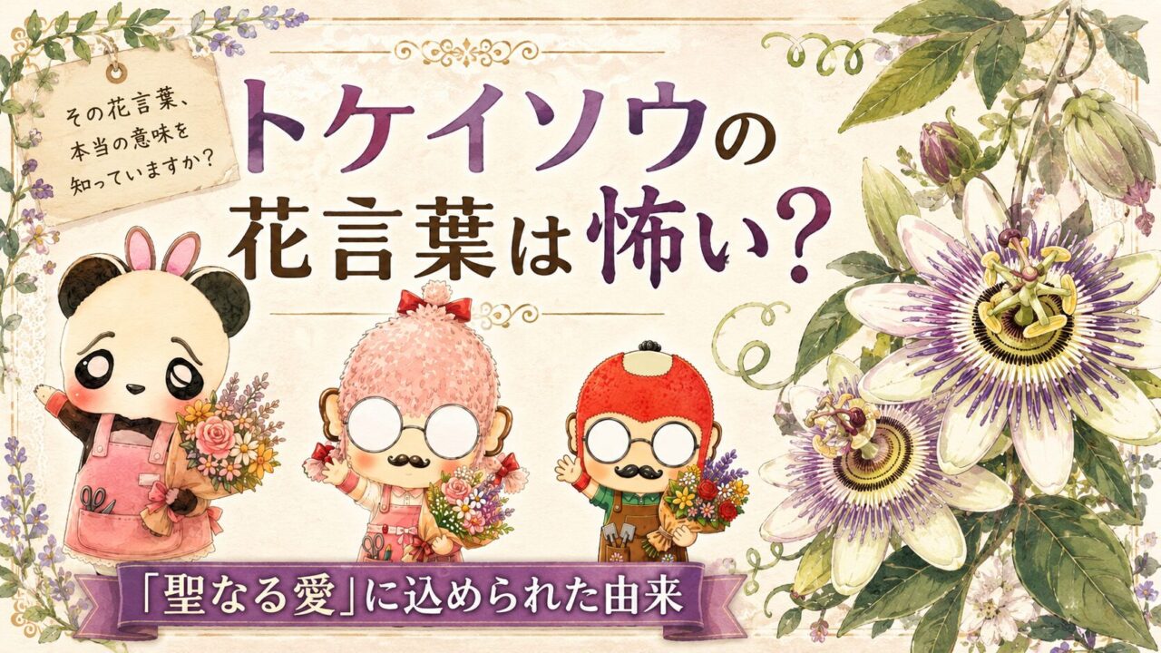トケイソウの花言葉は怖い？「聖なる愛」に込められた由来