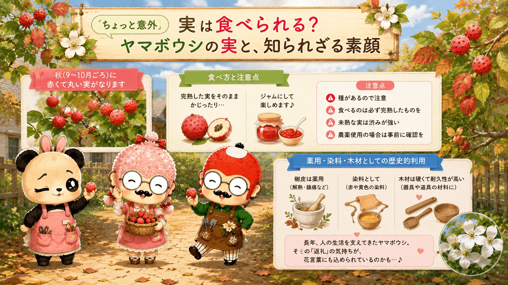 ヤマボウシの実の紹介