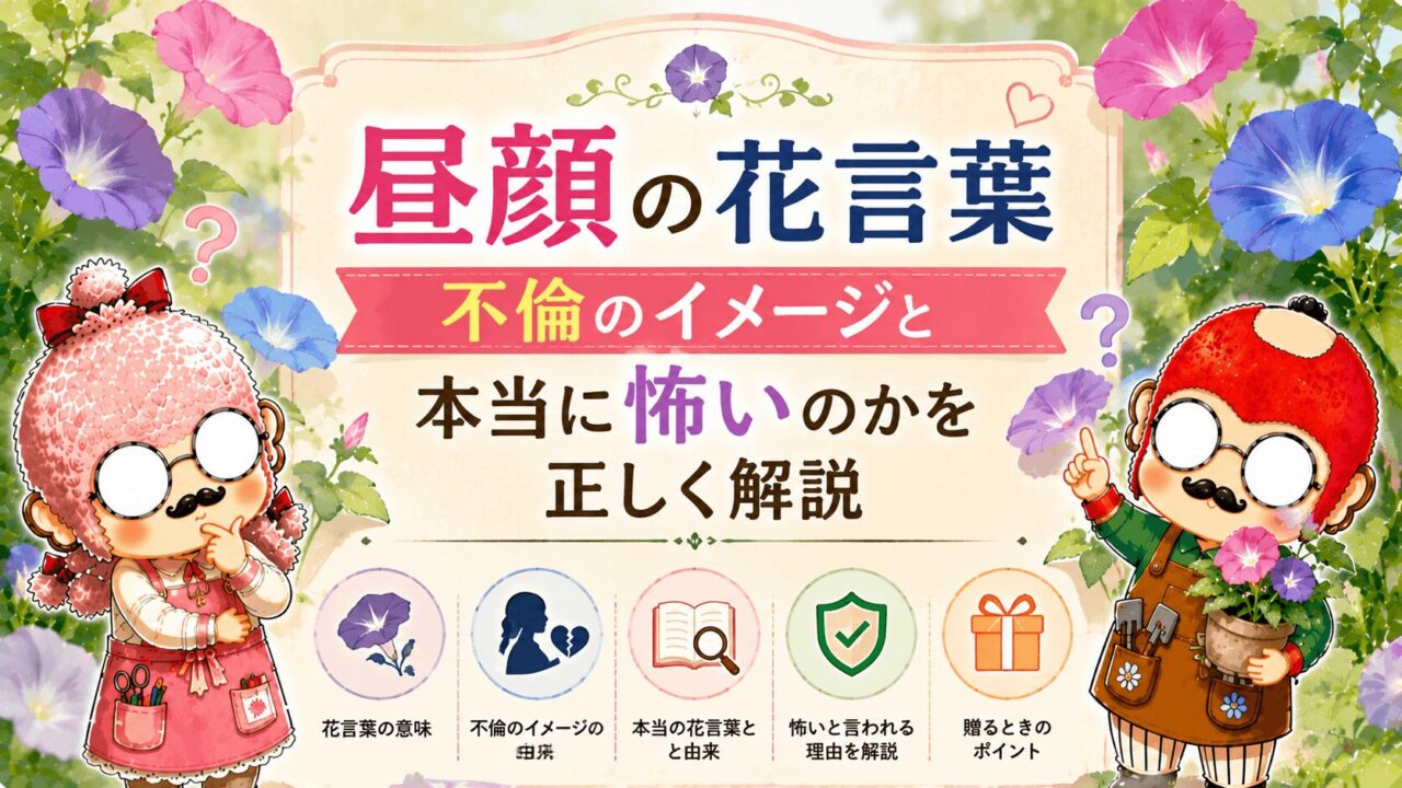 昼顔の花言葉|不倫のイメージと本当に怖いのかを正しく解説