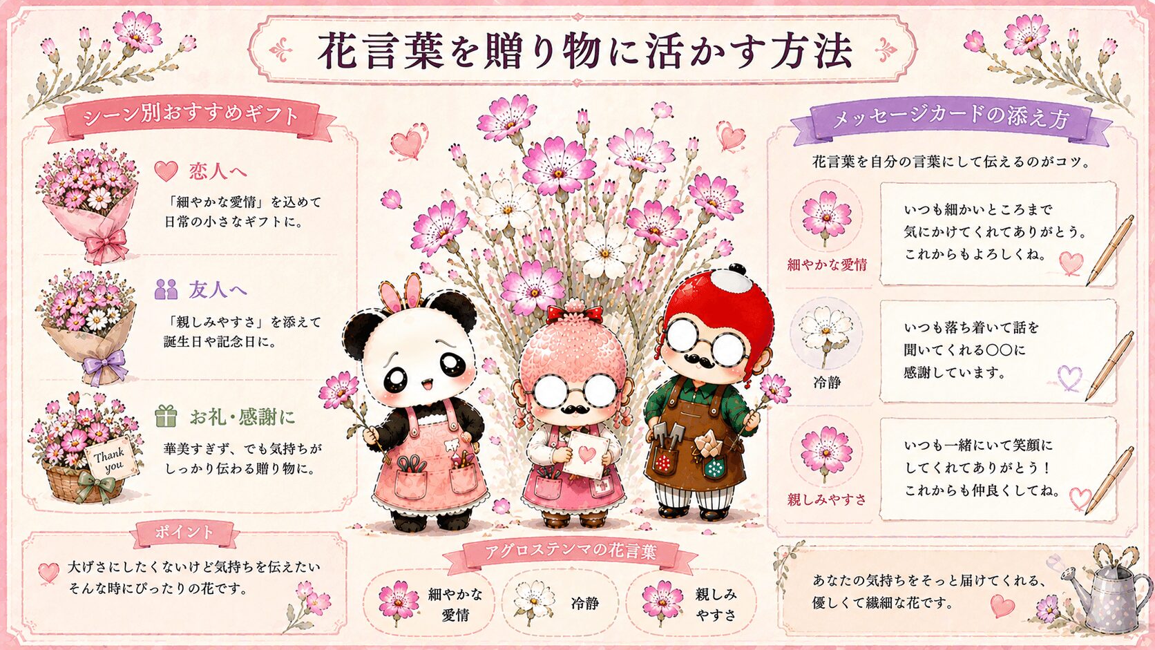 アグロステンマの花言葉を贈り物に活かす方法