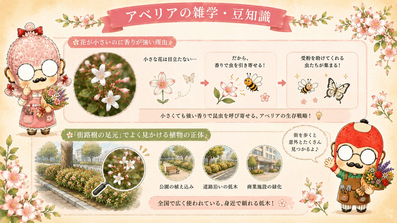 アベリアの雑学や豆知識