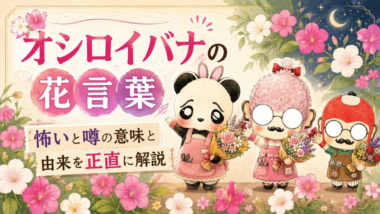 オシロイバナの花言葉｜怖いと噂の意味と由来を正直に解説