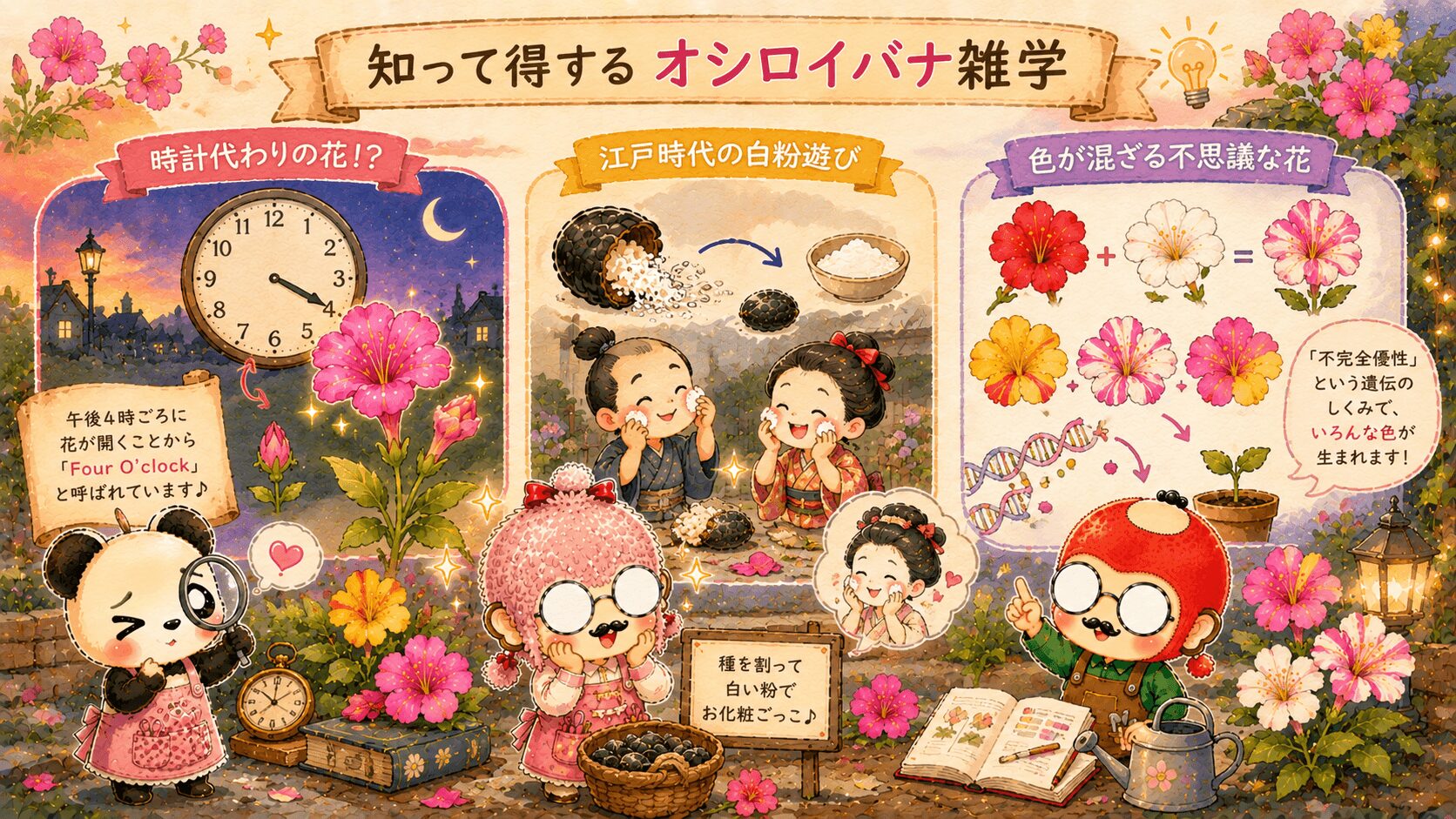 オシロイバナの雑学
