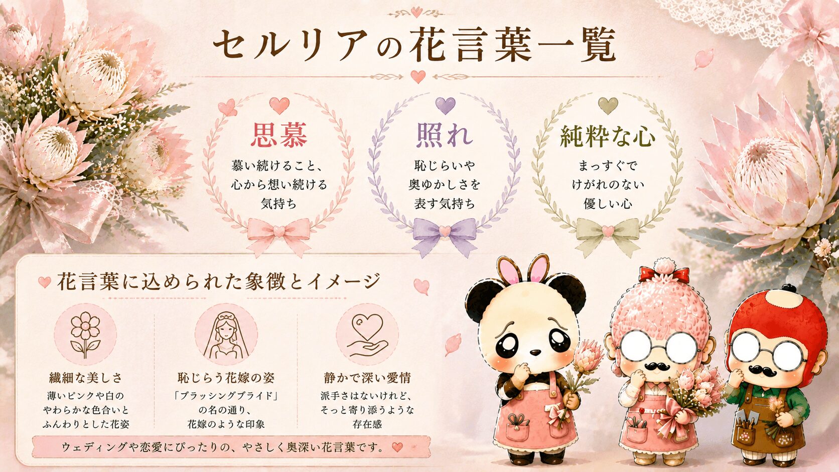 セルリアの花言葉一覧