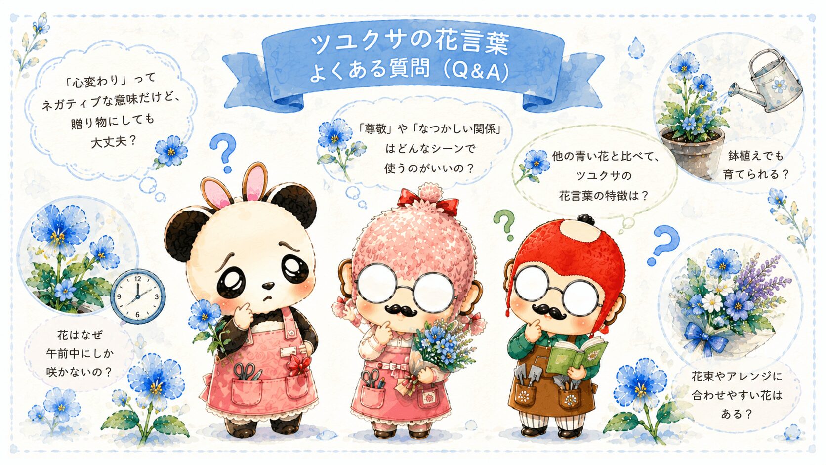 ツユクサの花言葉でよくある質問