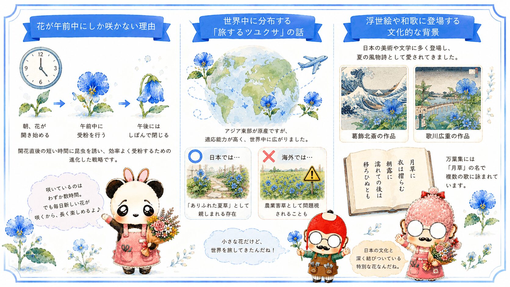 ツユクサの雑学や豆知識