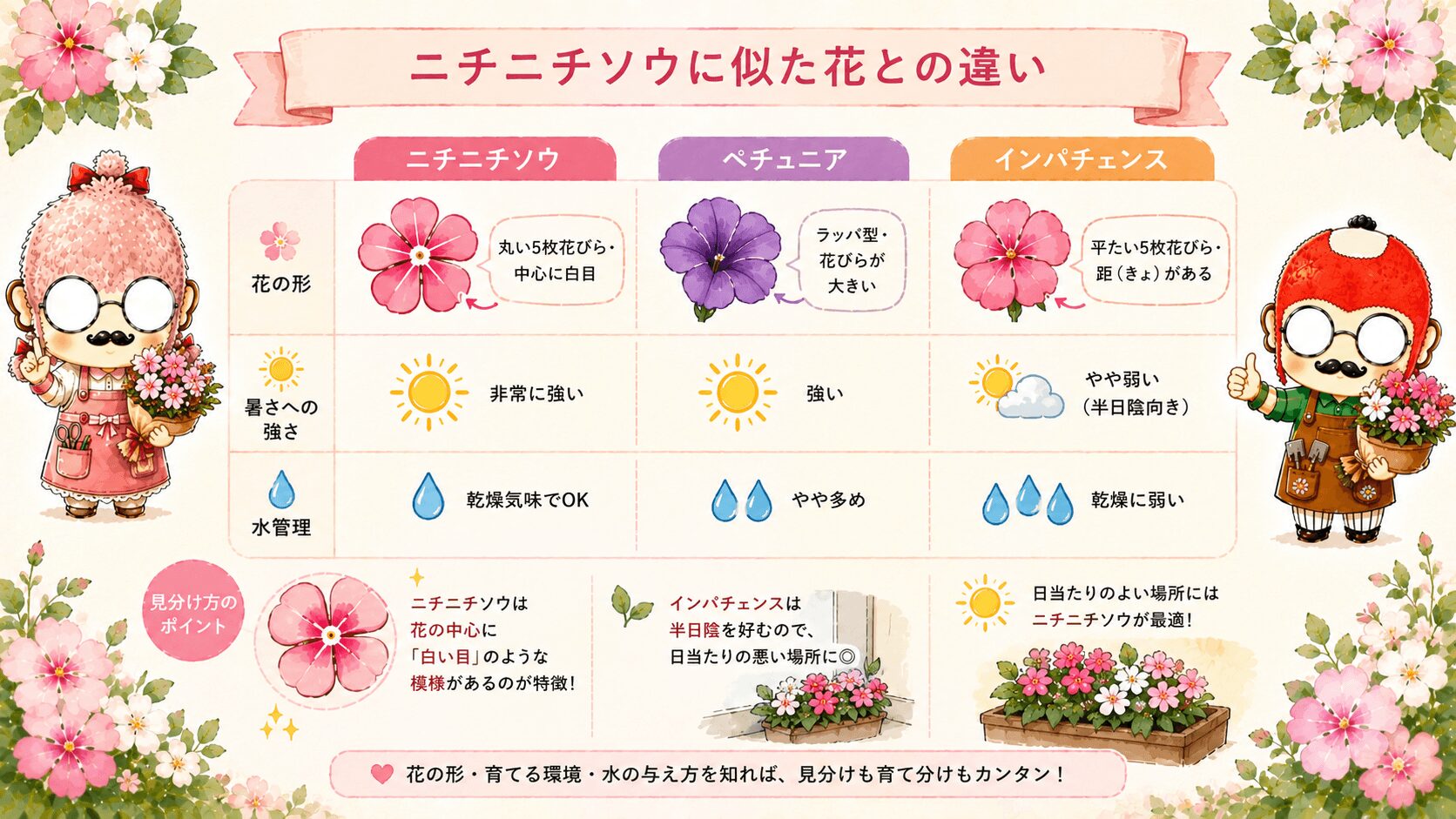 ニチニチソウに似た花