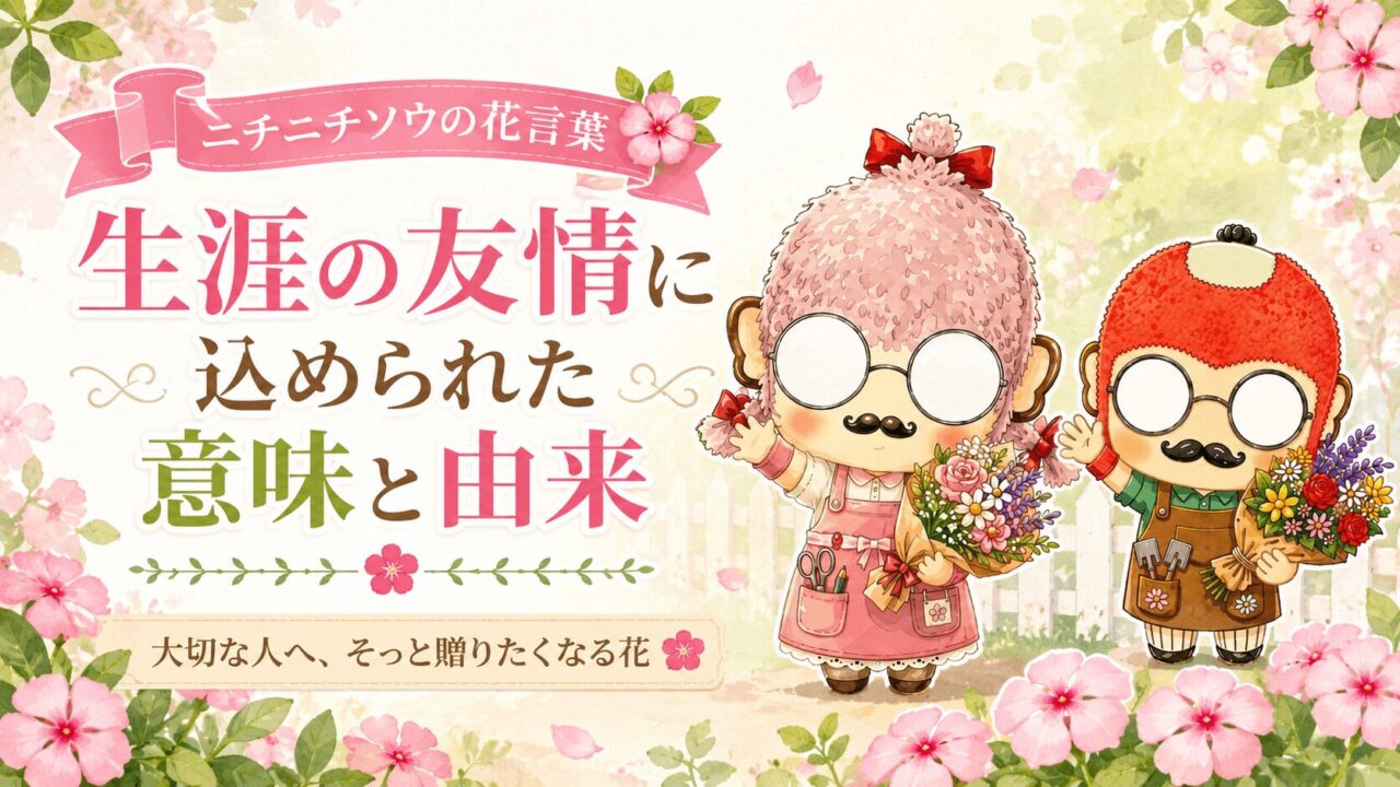 ニチニチソウの花言葉｜生涯の友情に込められた意味と由来