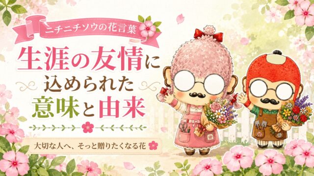 ニチニチソウの花言葉｜生涯の友情に込められた意味と由来