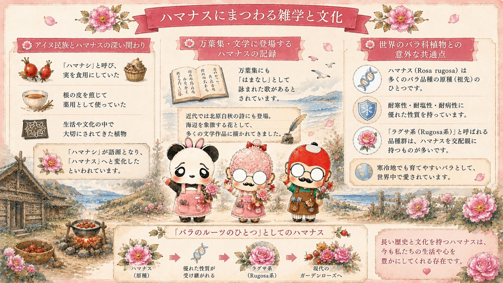 ハマナスにまつわる文化と歴史
