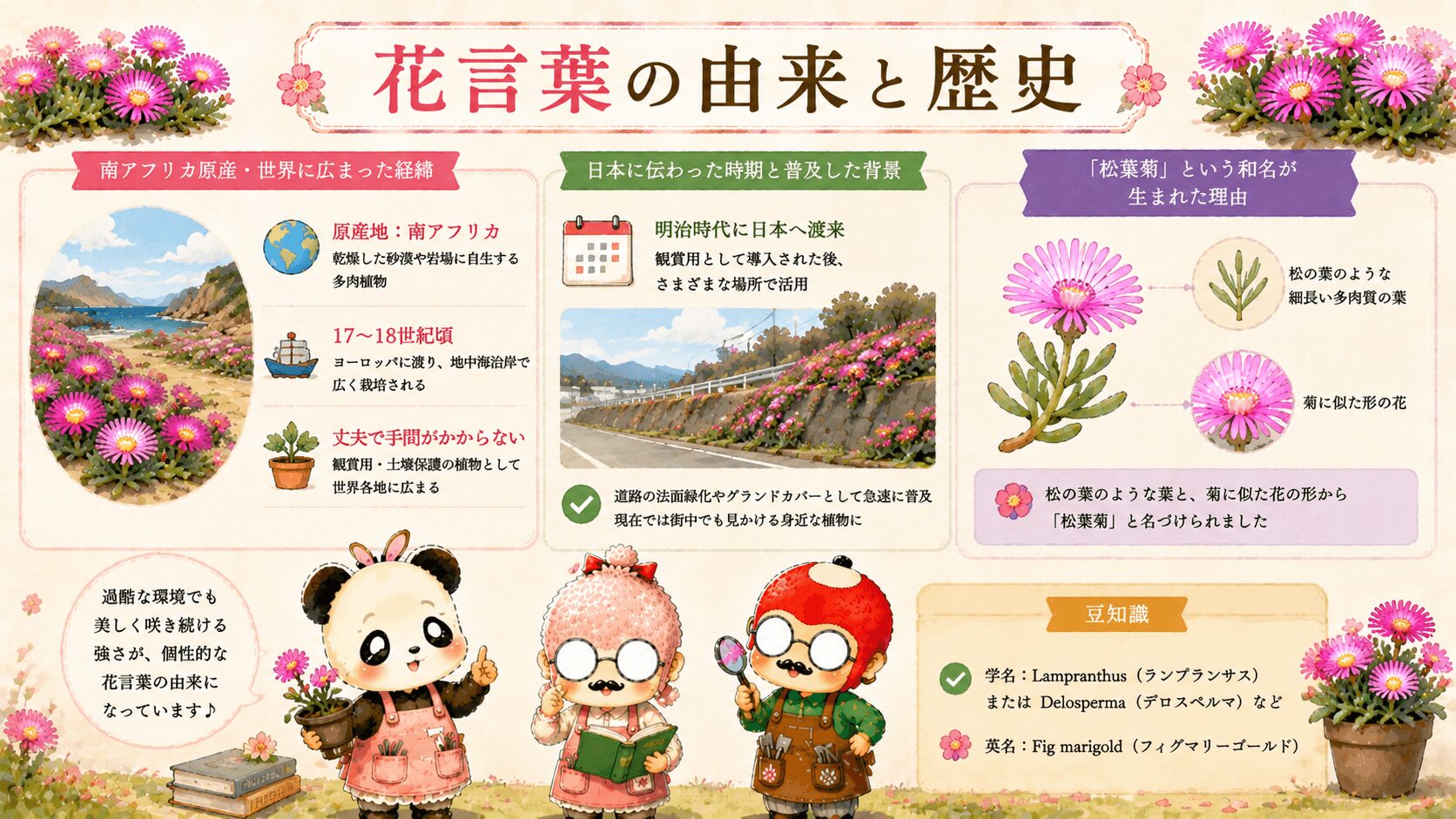 マツバギクの花言葉の由来