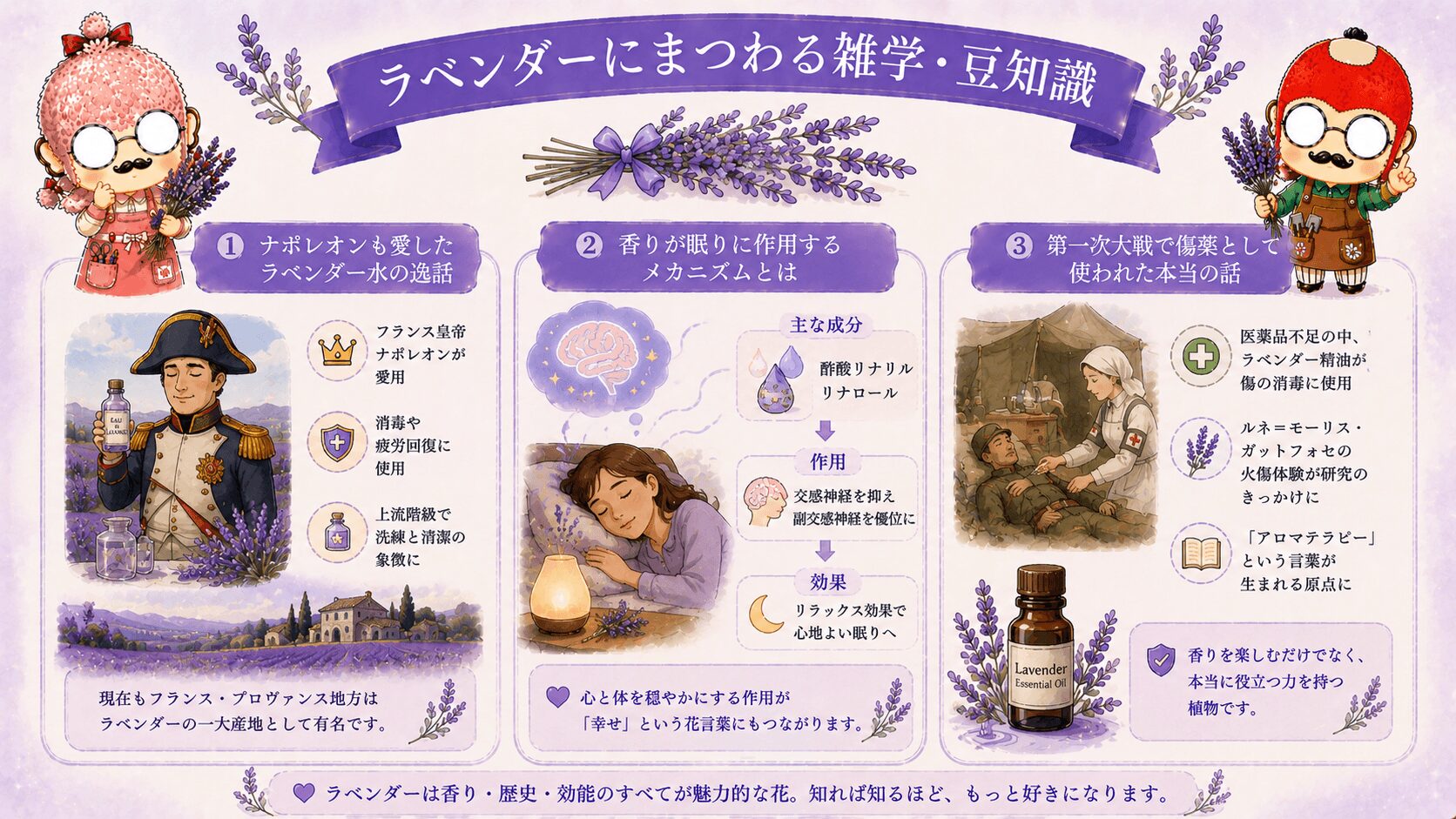 ラベンダーの雑学や豆知識
