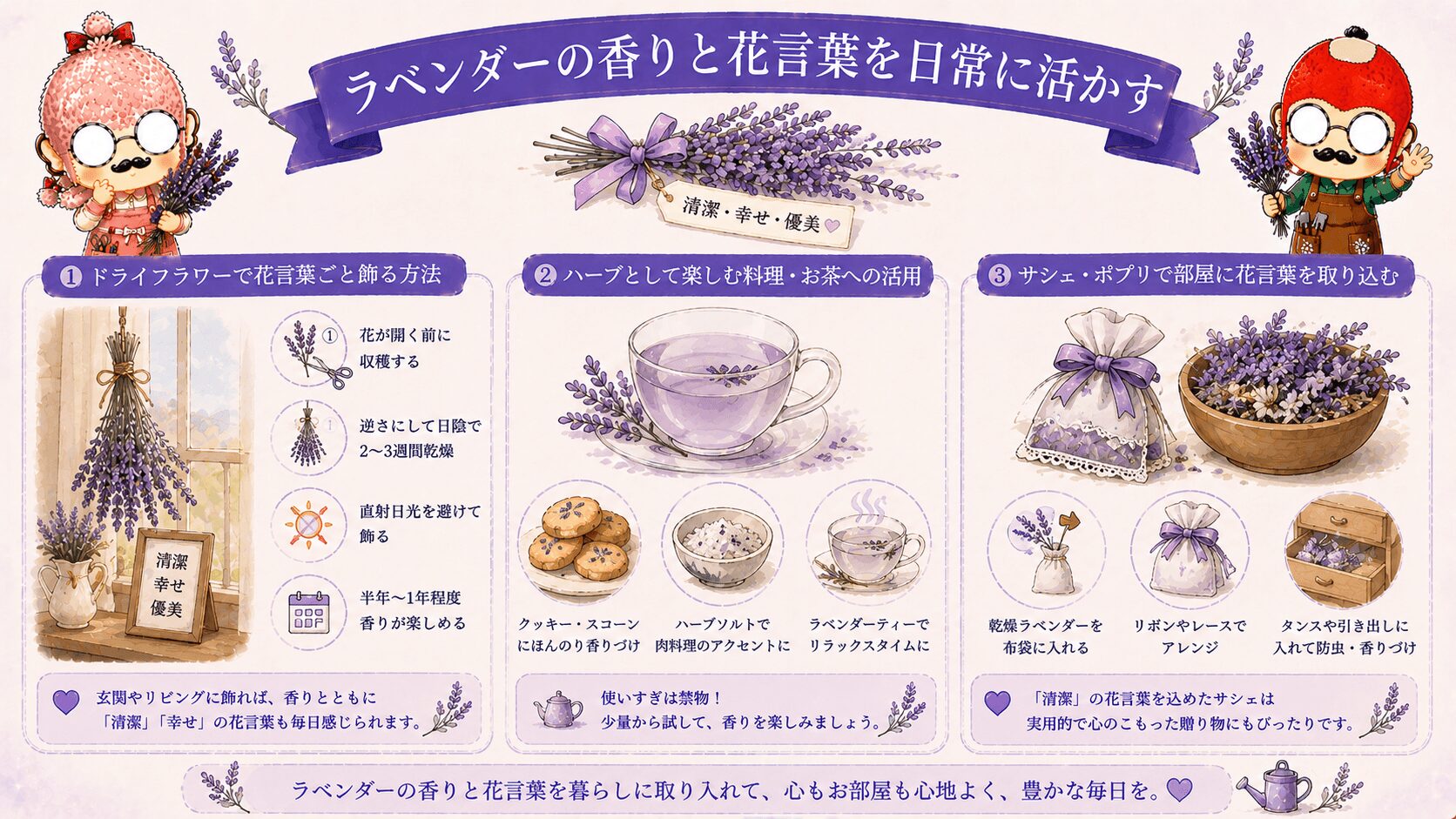 ラベンダーの香りと花言葉