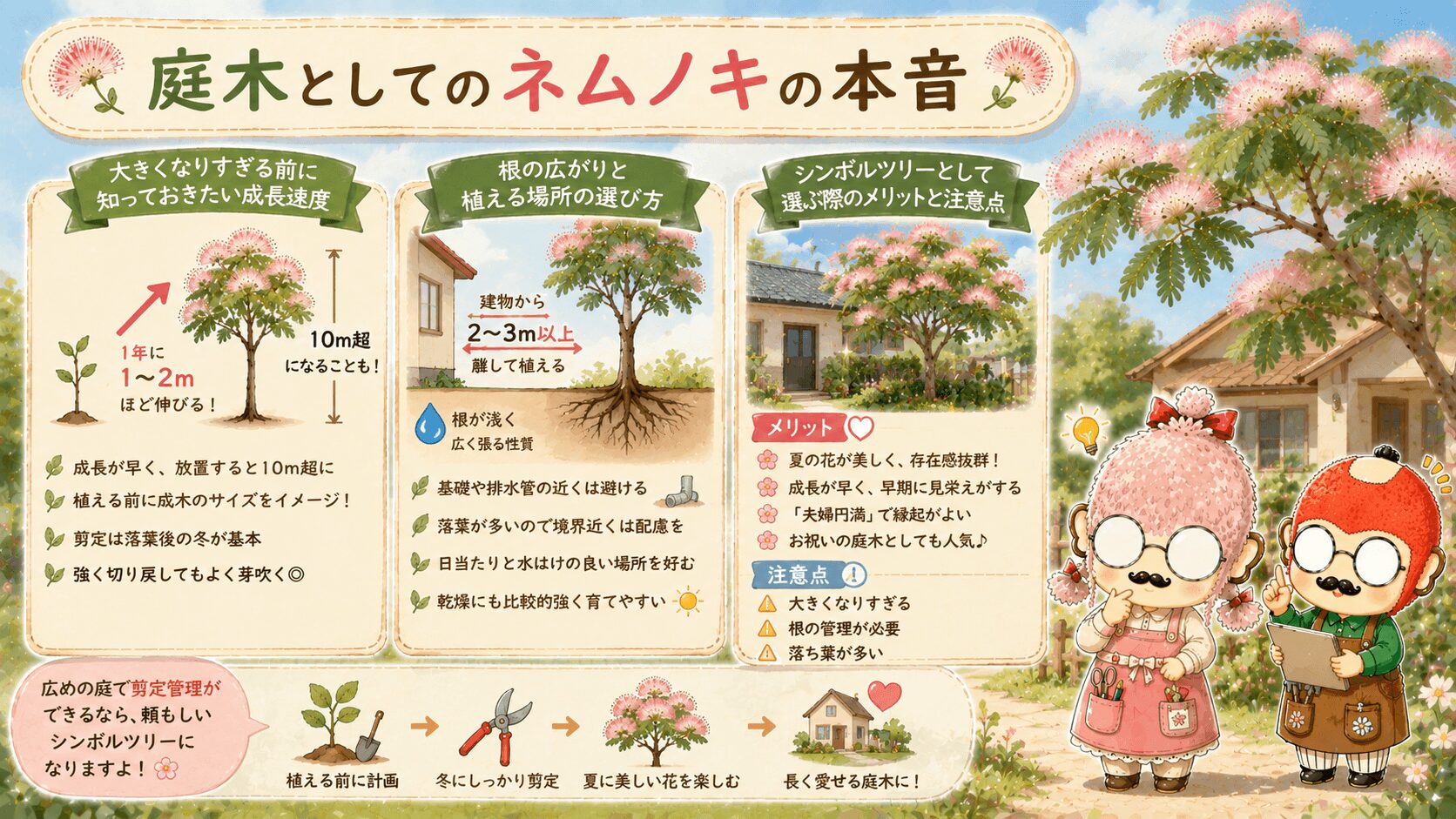 庭木としてのネムノキ