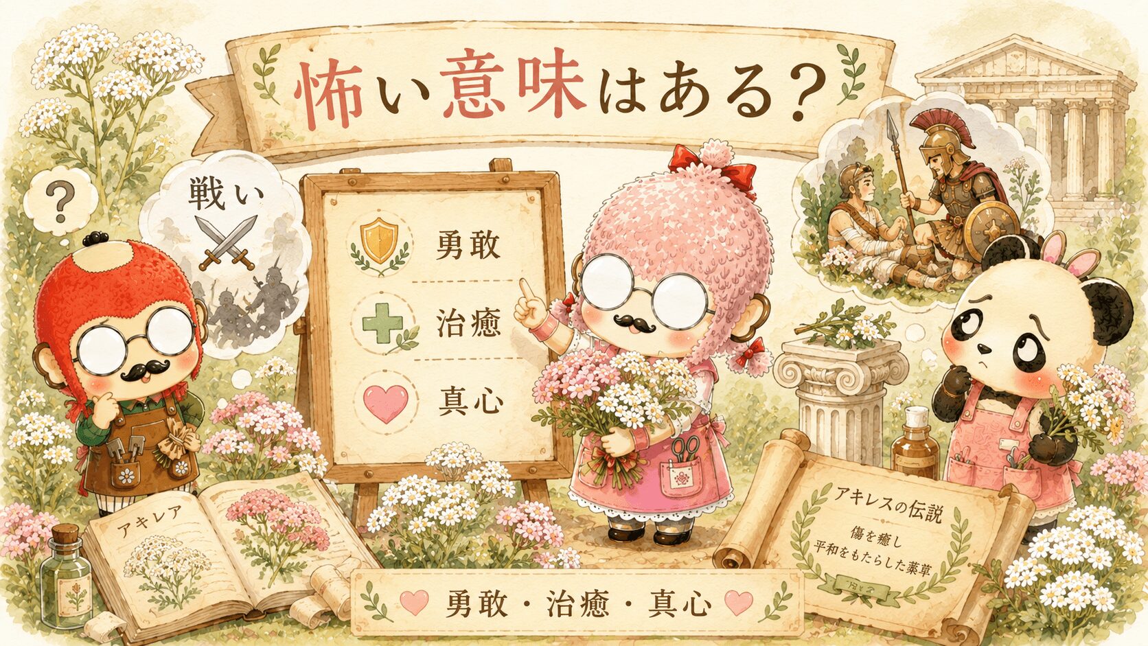 アキレアの花言葉は怖い？