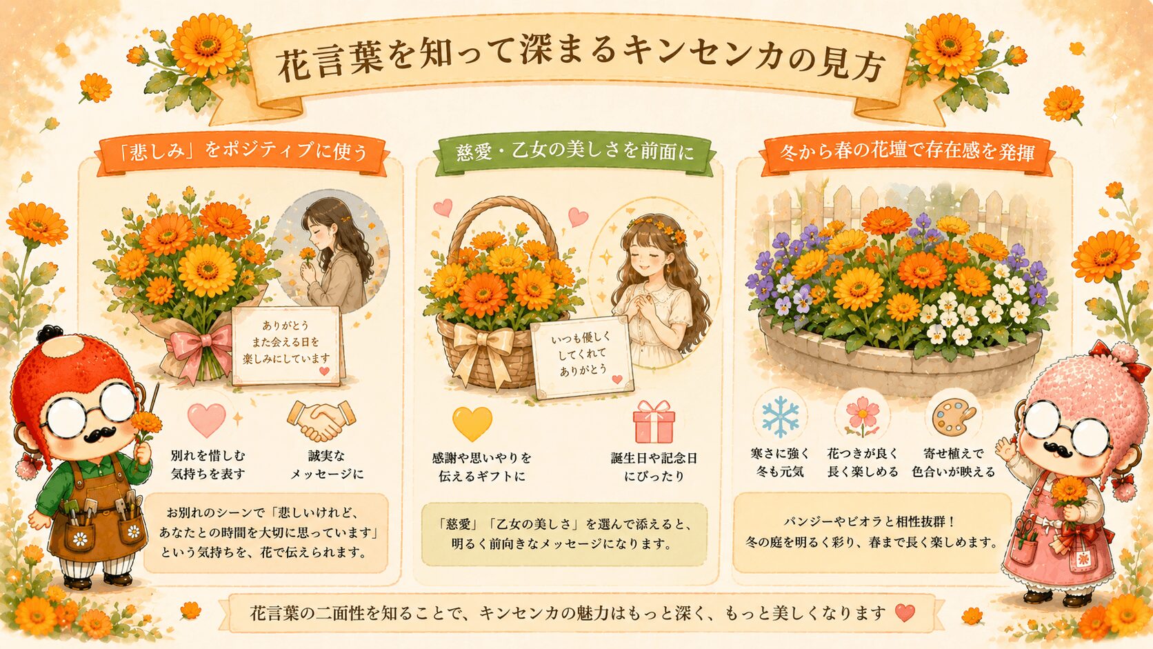 キンセンカの花言葉とその魅力