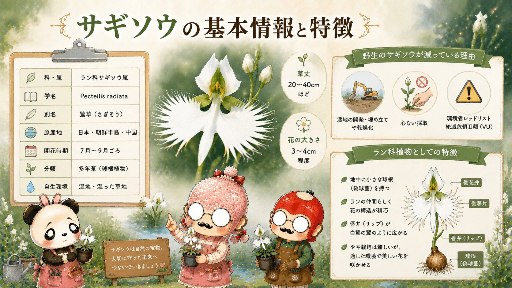 サギソウの基本情報