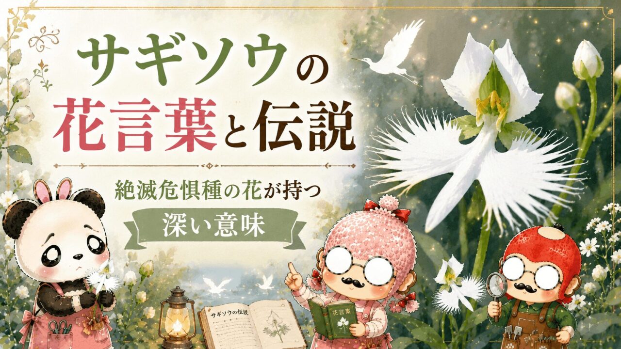 サギソウの花言葉と伝説|絶滅危惧種の花が持つ深い意味