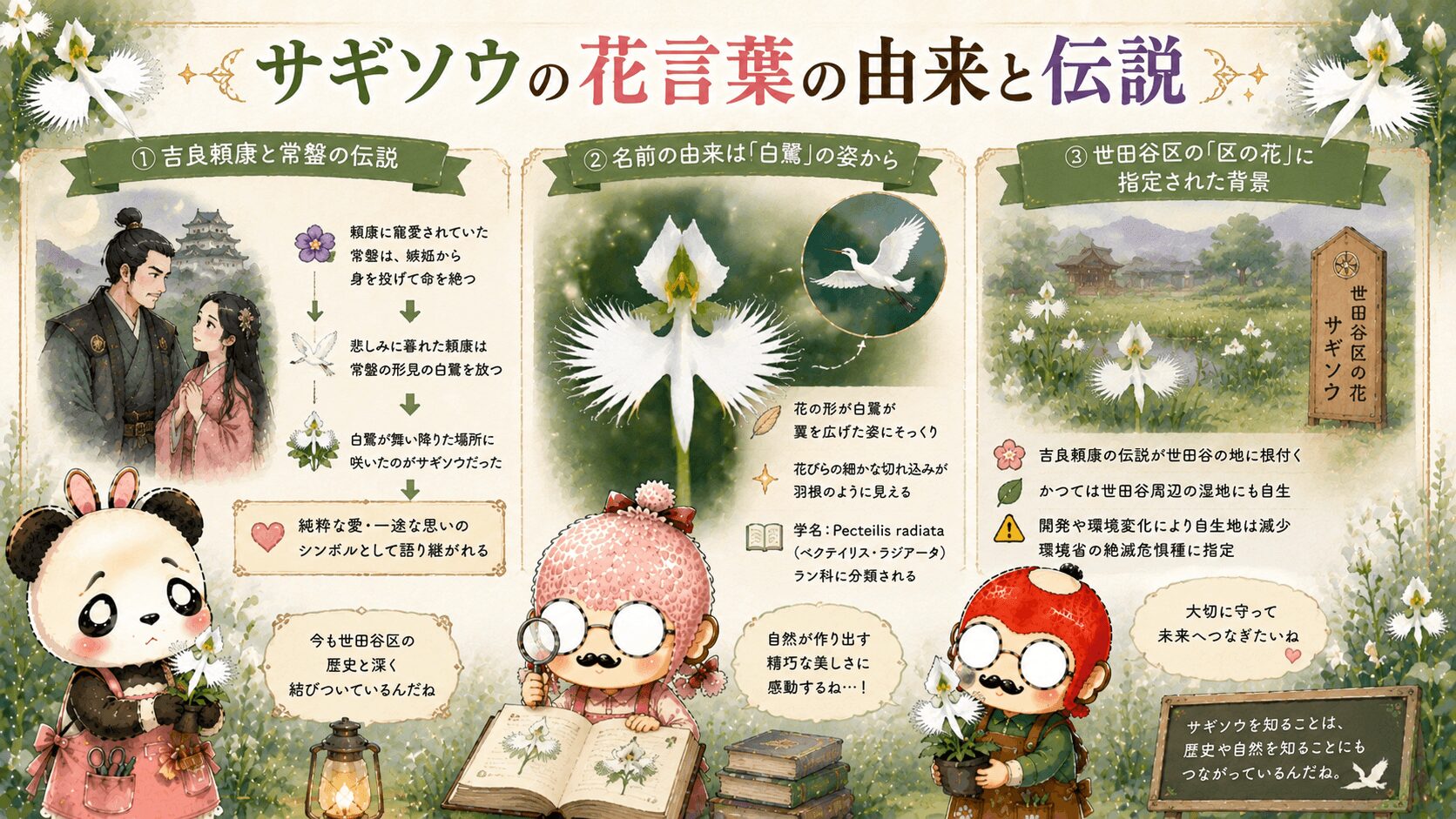 サギソウの花言葉の由来