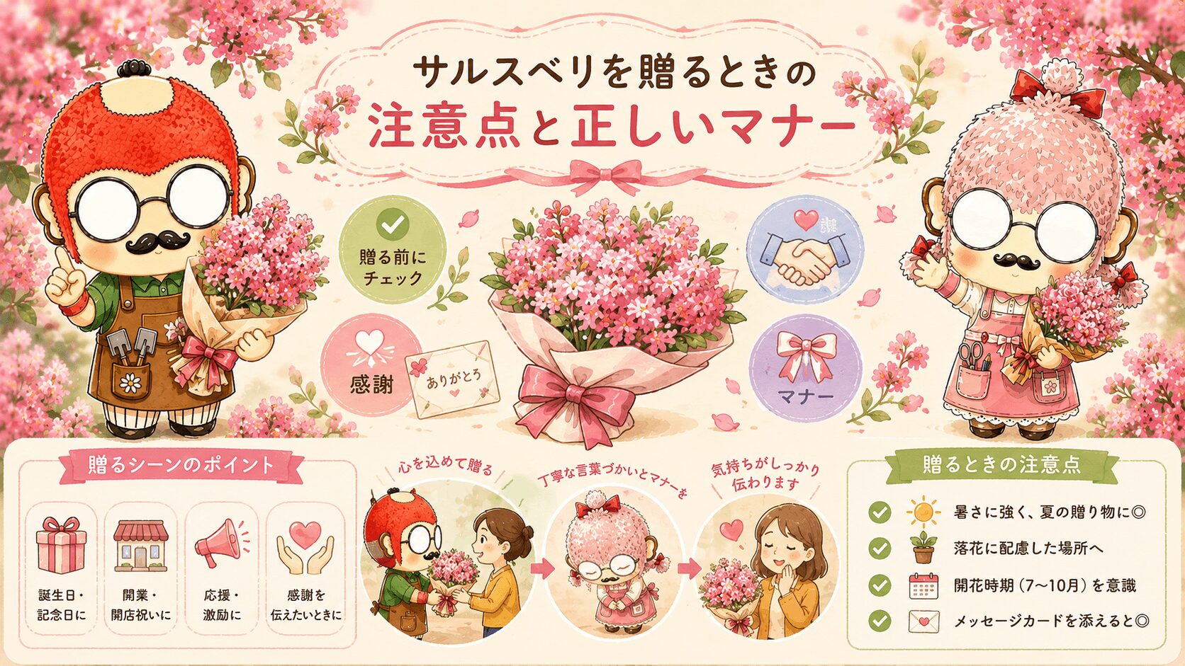 サルスベリを贈るときのマナー