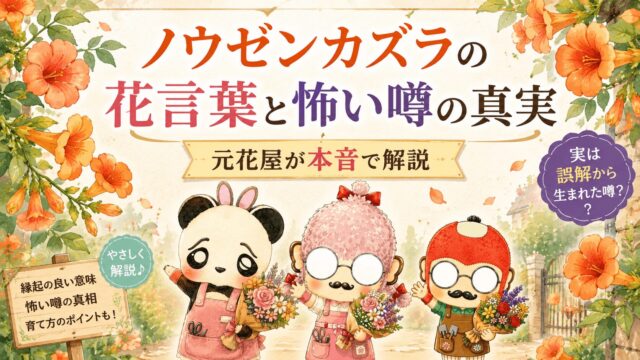ノウゼンカズラの花言葉と怖い噂の真実｜元花屋が本音で解説