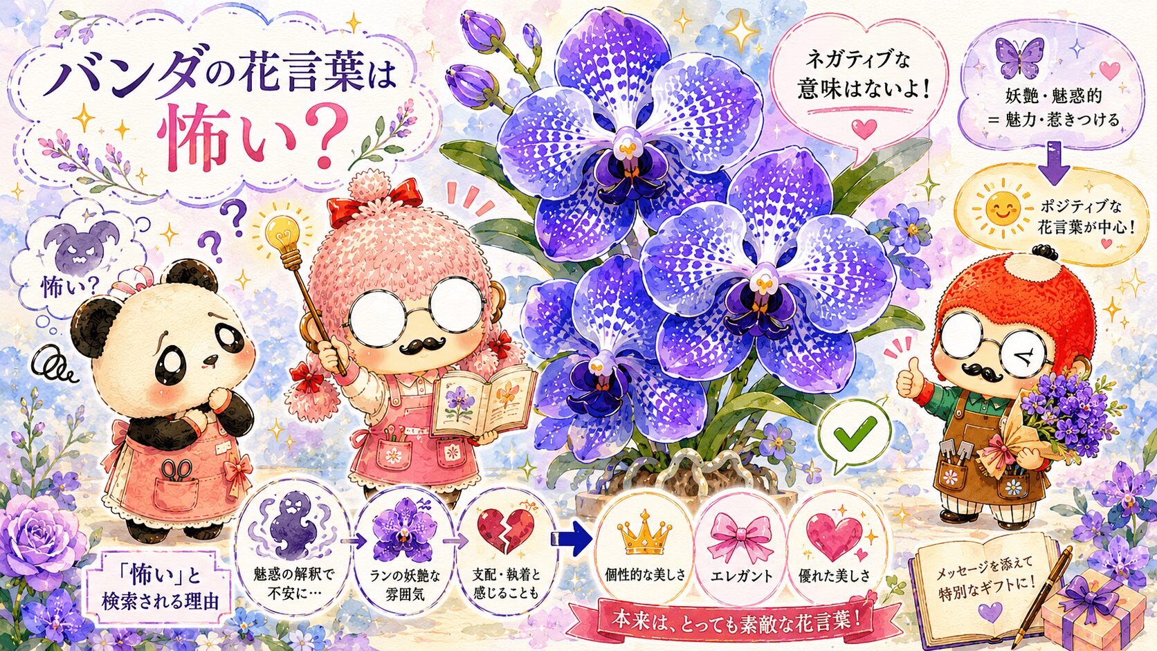 バンダの花言葉は怖い？