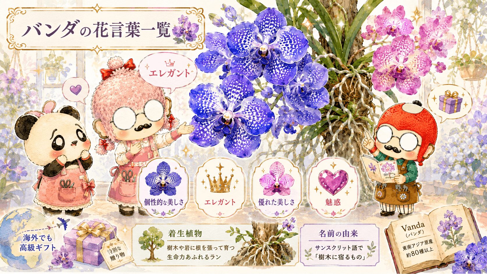 バンダの花言葉一覧