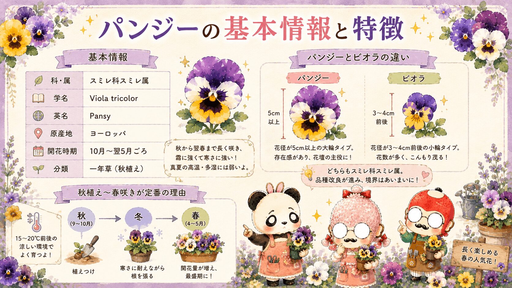 パンジーの基本情報と特徴